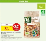 Promo Muesli Croustillant Bio Duo Pépites à 3,35 € dans le catalogue Intermarché Super à Douvaine