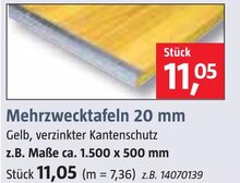BAUHAUS Pocking - Mehrzwecktafeln 20 mm Mehrzwecktafeln 20 mm Angebot bei BAUHAUS Pocking im Prospekt Handzettel KW 09