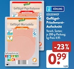 Geflügel-Paprikalyoner im ALDI SÜD Prospekt Geflügel-Paprikalyoner von Güldenhof im aktuellen ALDI SÜD Prospekt für 0,99 €