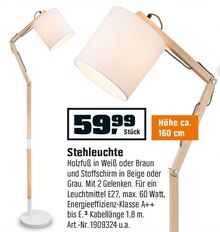 Stehleuchte bei OBI in Norderstedt Stehleuchte im Angebot bei OBI Norderstedt für 59,99 €