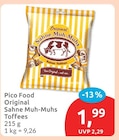 Original Sahne Muh-Muhs Toffees von Pico Food im aktuellen budni Prospekt