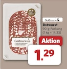 Rotwurst von Goldmarie für 1,29 € bei combi im Angebot Rotwurst von Goldmarie im aktuellen combi Prospekt
