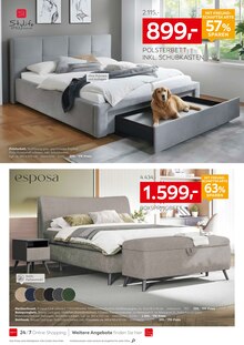 Bett im aktuellen XXXLutz Prospekt (Reutlingen) Bett im XXXLutz Prospekt "Boxspringbetten" mit 16 Seiten (Reutlingen)
