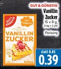 Vanillin Zucker im Angebot bei EDEKA in Gießen Vanillin Zucker Angebote von GUT & GÜNSTIG bei EDEKA Gießen für 0,39 €
