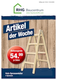 RHG Baucentrum Prospekt: "Artikel der Woche!", 1 Seite, 10.03.2025 - 15.03.2025