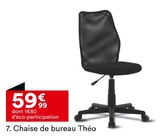 Chaise de bureau Théo en promo à 59,99 € chez But Chaise de bureau Théo dans le catalogue But