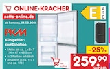 Kühlgefrierkombination Angebote von PKM bei Netto Marken-Discount Waiblingen für 259,99 €
