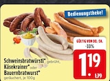 Schweinsbratwürstl Angebote bei EDEKA Heidenheim für 1,19 €