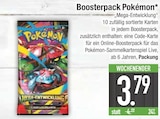 Boosterpack Pokémon im EDEKA Prospekt Boosterpack Pokémon von im aktuellen EDEKA Prospekt für 3,79 €