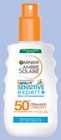 Spray hypoallergénique enfant très haute protection FPS50+ Ambre Solaire - Garnier - Intermarché Spray hypoallergénique enfant très haute protection FPS50+ Ambre Solaire - Garnier à 6,24 € dans le catalogue Intermarché