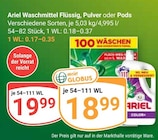Waschmittel Angebote von Ariel bei GLOBUS Duisburg für 18,99 €