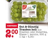 Trauben hell Angebote von Gut & Günstig bei E center Frankfurt für 2,00 €