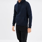 Promo Sweat molleton à capuche hoodie bleu marine homme à 15,99 € dans le catalogue La Halle à Lanester