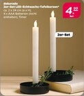 2er-Set LED-Echtwachs-Tafelkerzen von dekorado für 4,99 € bei Netto mit dem Scottie im Angebot 2er-Set LED-Echtwachs-Tafelkerzen von dekorado im aktuellen Netto mit dem Scottie Prospekt