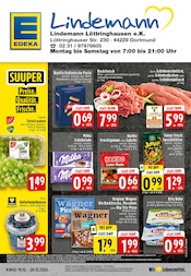 EDEKA Discounter Prospekt der aktuellen Woche mit 24 Seiten, gültig von 19.10.2026 bis 24.10.2026, in Wetter und Umgebung Aktueller EDEKA Discounter Prospekt in Wetter und Umgebung, "Aktuelle Angebote" mit 24 Seiten, 19.10.2026 - 24.10.2026