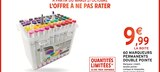 60 marqueurs permanents double pointe - Desk & Day - Intermarché Super 60 marqueurs permanents double pointe - Desk & Day à 9,99 € dans le catalogue Intermarché Super