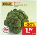 Broccoli im Angebot bei Netto Marken-Discount in Ulm Broccoli Angebote von Heimat bei Netto Marken-Discount Ulm für 1,19 €