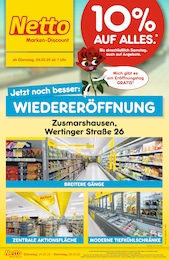 Netto Marken-Discount Prospekt für Zusmarshausen: "Wiedereröffnung - 10% AUF ALLES.", 6 Seiten, 04.03.2025 - 08.03.2025