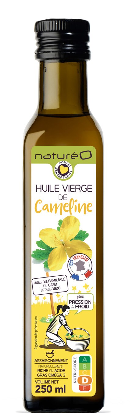 NaturéO Lens - HUILE VIERGE DE CAMELINE - 250 ML Promo HUILE VIERGE DE CAMELINE - 250 ML dans le catalogue NaturéO La bio pour tous à Lens