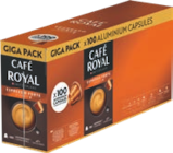 100 capsules de café aluminium ✪ - Café Royal en promo chez Aldi Suresnes à 18,99 €