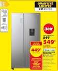 Super U Pornic - Promo Réfrigérateur américain Hisense 547 L(A)(B) Promo Réfrigérateur américain Hisense 547 L(A)(B) à 549,00 € dans le catalogue Super U à Pornic