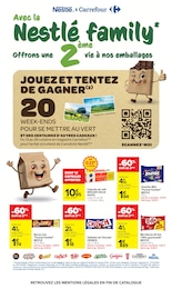 Prix et réduction Kit Kat dans le prospectus Carrefour en cours Offre Kit Kat dans le catalogue Carrefour du moment à la page 32