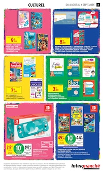 Promotion Console Nintendo dans le prospectus Intermarché Super, valable du 04/08/2026 au 06/09/2026 Promo Console Nintendo dans le catalogue Intermarché Super du moment à la page 41