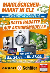 Aktueller expert Schäfer Elektromarkt Prospekt in Girod und Umgebung, "MAIGLÖCKCHEN-MARKT IN ELZ" mit 1 Seite, 24.05.2025 - 27.05.2025