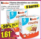 Promo 9 barres chocolatées aux céréales à 1,61 € dans le catalogue Norma à Strasbourg