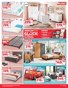 Bett im Segmüller Prospekt "Zum Glück gibt’s Segmüller - 10% Cashback" mit 6 Seiten (Heidelberg)
