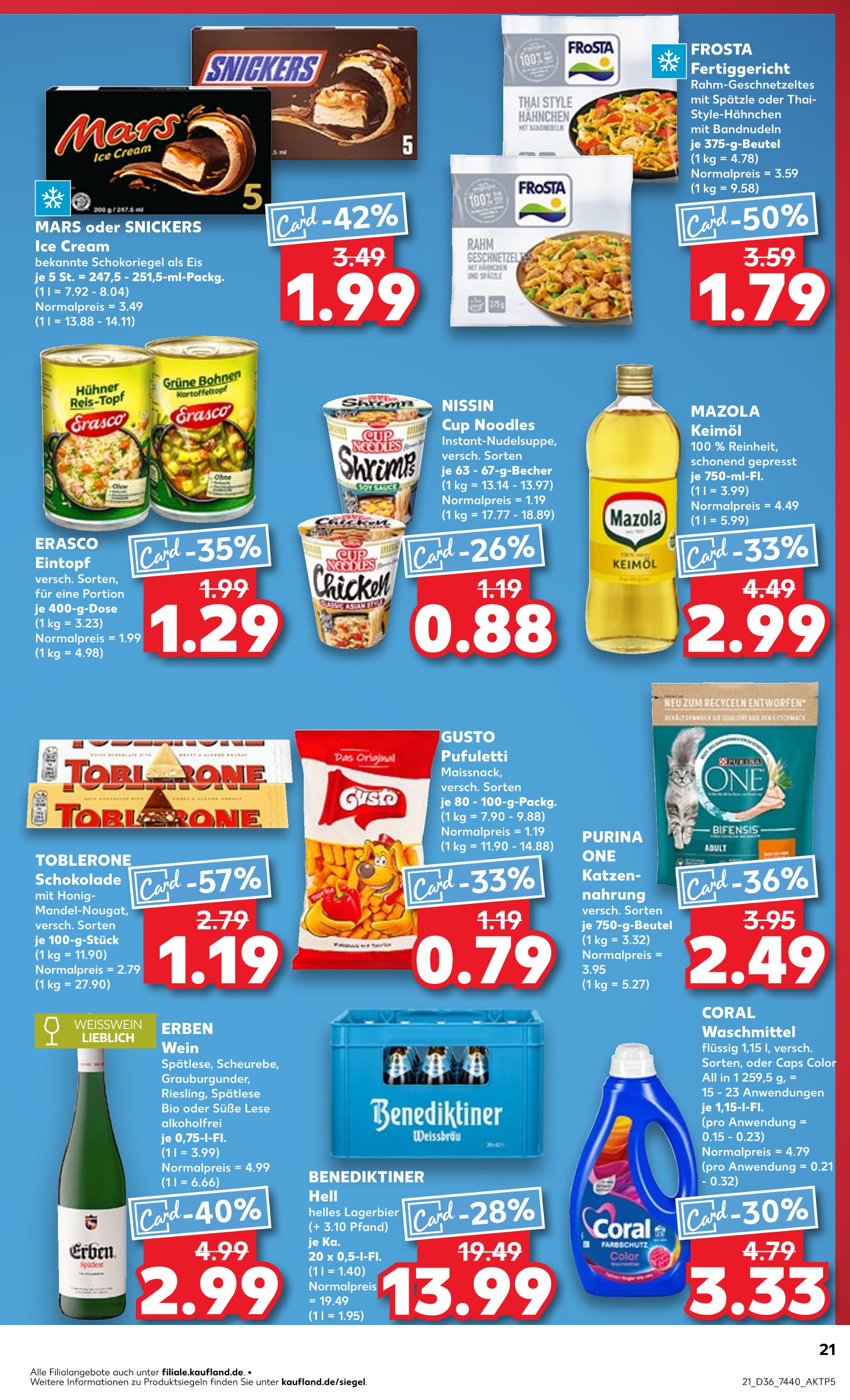 Bohnen im Kaufland Prospekt in Leverkusen Aktueller Kaufland Prospekt mit Bohnen, "Aktuelle Angebote", Seite 21