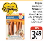 Käsewiener im Angebot bei EDEKA in Dresden Käsewiener Angebote von Radeberger bei EDEKA Dresden für 3,49 €