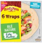 WRAPS AU BLÉ NATURE EXTRA MOELLEUX - OLD EL PASO à 0,93 € dans le catalogue Intermarché