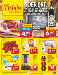 Netto Marken-Discount Prospekt für Giengen mit 45 Seiten Netto Marken-Discount Prospekt für Giengen: "DER ORT, AN DEM ES ZUM GRILLEN VIEL BIER UND FLEISCH FÜR WENIG KOHLE GIBT.", 45 Seiten, 16.05.2022 - 21.05.2022