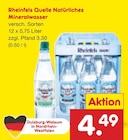 Natürliches Mineralwasser Angebote von Rheinfels Quelle bei Netto Marken-Discount Voerde für 4,49 €