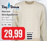 Herren-Strickpullover im Angebot bei Kaufhaus Stolz in Schwerin Herren-Strickpullover Angebote von Tony Brown by Stolz bei Kaufhaus Stolz Schwerin für 29,99 €