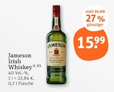 tegut Korntal-Münchingen - Irish Whiskey Angebot im Prospekt Irish Whiskey bei tegut im Korntal-Münchingen Prospekt für 15,99 €