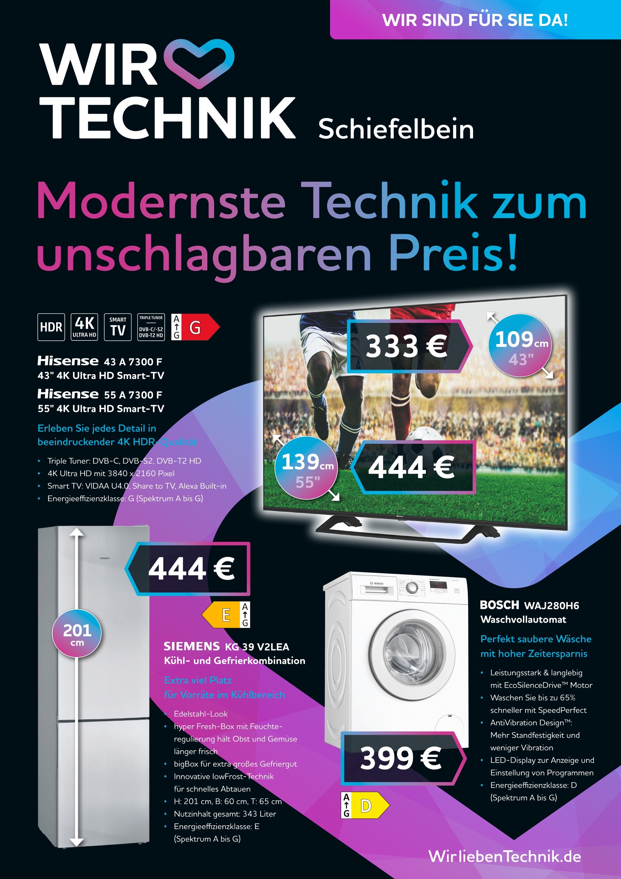 Wir lieben Technik Prospekt für Dortmund mit 4 Seiten Wir lieben Technik Prospekt für Dortmund: "Modernste Technik", 4 Seiten, 09.10.2021 - 31.10.2021