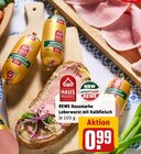 Leberwurst mit Kalbfleisch Angebote von Hausmarke bei REWE Kleve für 0,99 €