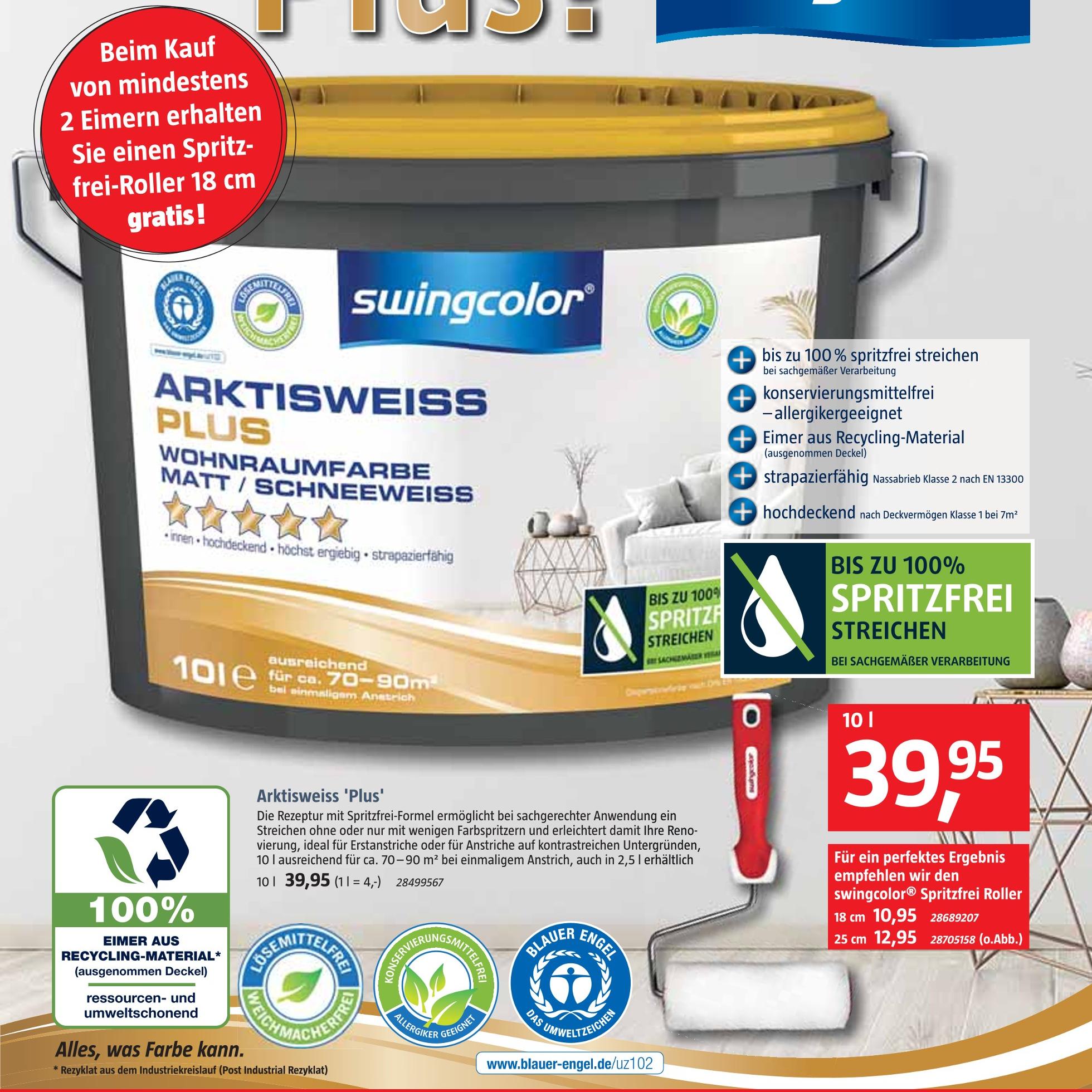 BAUHAUS Kirrweiler - Arktisweiss 'Plus' Arktisweiss 'Plus' Angebot bei BAUHAUS Kirrweiler im Prospekt Handzettel KW 48