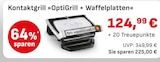 Kontaktgrill »OptiGrill + Waffelplatten« im EDEKA Prospekt Kontaktgrill »OptiGrill + Waffelplatten« von im aktuellen EDEKA Prospekt für 124,99 €