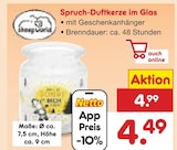 Spruch-Duftkerze im Glas im aktuellen Netto Marken-Discount Prospekt