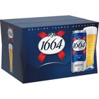Bière blonde - 1664 en promo chez Carrefour Versailles à 10,09 €
