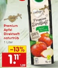 Aktuelles Premium Apfel Direktsaft naturtrüb Angebot bei Netto Marken-Discount in Siegen (Universitätsstadt) ab 1,11 €