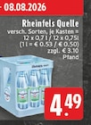 Mineralwasser im Angebot bei E center in Neuss Mineralwasser Angebote von Rheinfels Quelle bei E center Neuss für 4,49 €