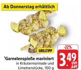 Aktuelles Garnelenspieße mariniert Angebot bei EDEKA in Mannheim ab 3,49 €