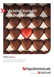 Aktueller HypoVereinsbank Banken Prospekt in Barsinghausen und Umgebung, "Vorteile? Kann ich nie genug haben." mit 4 Seiten, 01.05.2025 - 30.06.2026