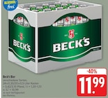 nah und gut Laußig - Beck's Angebot im Prospekt Beck's bei nah und gut im Laußig Prospekt für 11,99 €
