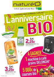 Catalogue NaturéO "L'anniversaire BIO" à Angers et alentours, 20 pages, 27/03/2024 - 21/04/2024