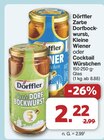 Zarte Dorfbockwurst, Kleine Wiener oder Cocktail Würstchen von Dörffler für 2,22 € bei famila Nordwest im Angebot Zarte Dorfbockwurst, Kleine Wiener oder Cocktail Würstchen von Dörffler im aktuellen famila Nordwest Prospekt
